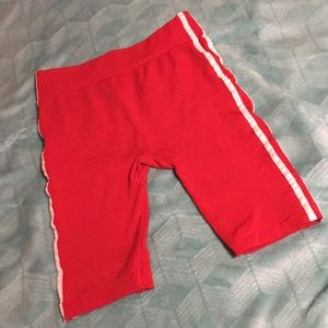 Red Biker Shorts